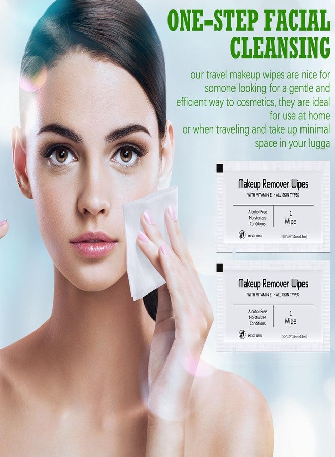 Swiffen 150 Pcs Makeup Remover Wipes Bulk Waterproof Makeup Wipes Individually Wrapped Face Wipes for Women Gentle Facial Cleansing Towelettes for Travel Hotel Skin Mascara Lipstick Oil Dirt (White) - Image 5
